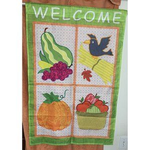 Harvest Welcome Yard Flag 24 X 38 Garden Decor